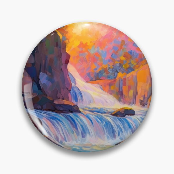 Item preview, Cascading falls on the river 10 designed and sold by Red Witch Art.