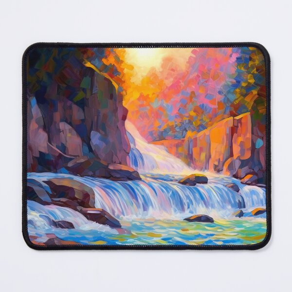 Item preview, Cascading falls on the river 10 designed and sold by Red Witch Art.