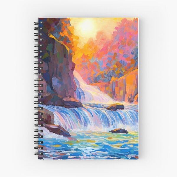 Item preview, Cascading falls on the river 10 designed and sold by Red Witch Art.
