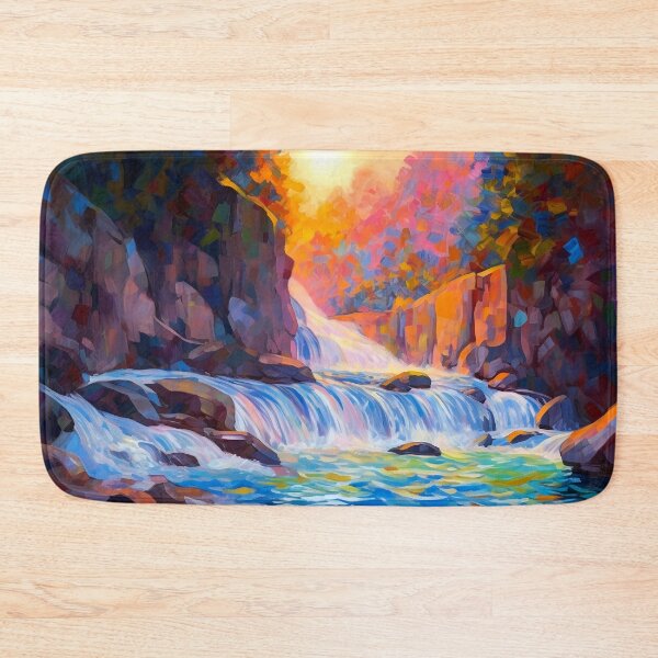 Item preview, Cascading falls on the river 10 designed and sold by Red Witch Art.