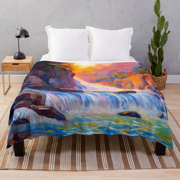 Item preview, Cascading falls on the river 10 designed and sold by Red Witch Art.