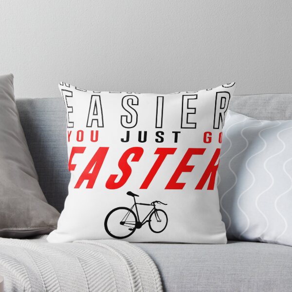 Item preview, Fixie Bike Shirt - Never Gets Easier designed and sold by unicornthreadz.