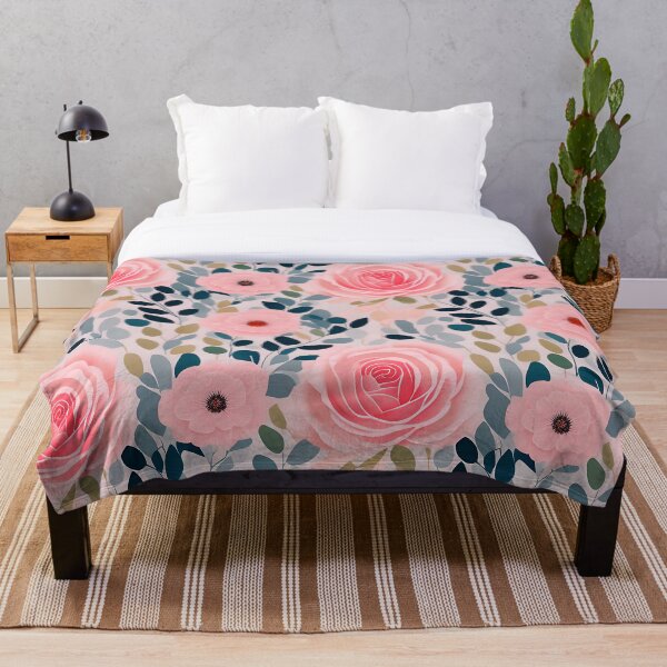 Item preview, Tropical blossom flower plants seamless art illustration  designed and sold by gmm2000.