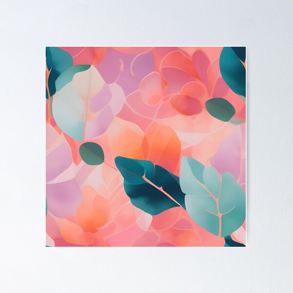 Item preview, Tropical blossom flower plants seamless art illustration  designed and sold by gmm2000.