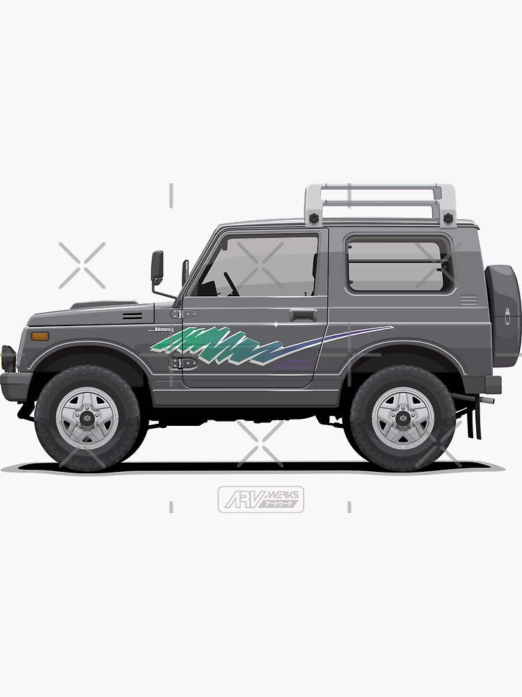 Stickers Kit Jeep Car Suzuki 2024 SJ 410 413 Texture 4WD 4X4