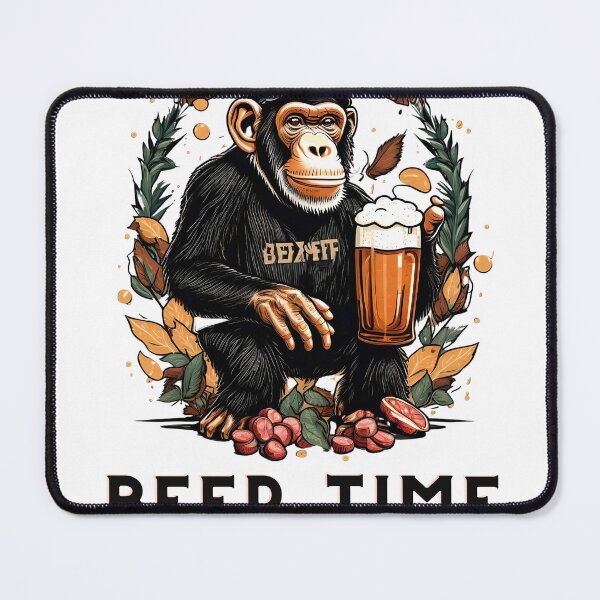 Item preview, beer time chimpanzee designed and sold by diego armando moreno perez.