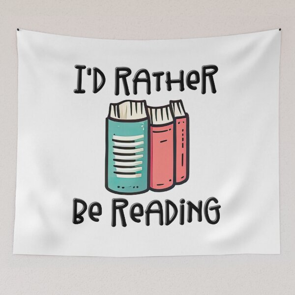 Item preview, I'd Rather Be Reading designed and sold by Puristock.