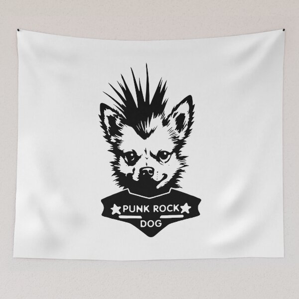 Item preview, PUNK DOG (5) (PUNK ROCK DOG) (Black) designed and sold by atzek.