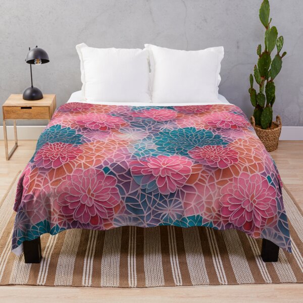 Item preview, Tropical blossom flower plants seamless art illustration designed and sold by gmm2000.