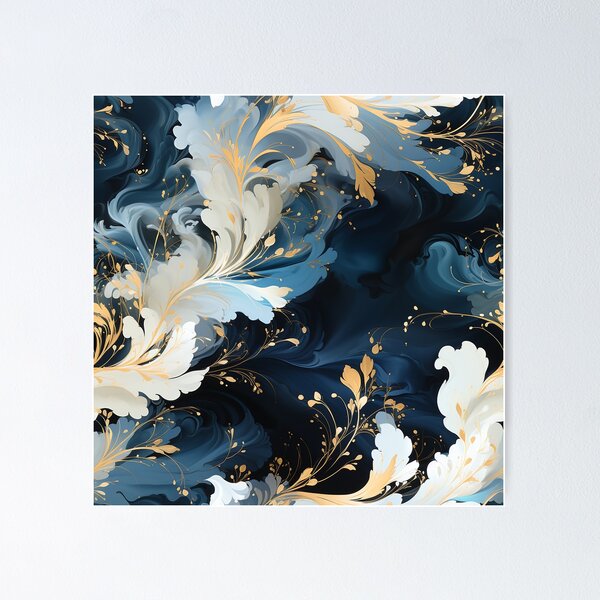 Item preview, Timeless Marble Elegance Blue designed and sold by NikkofTime.