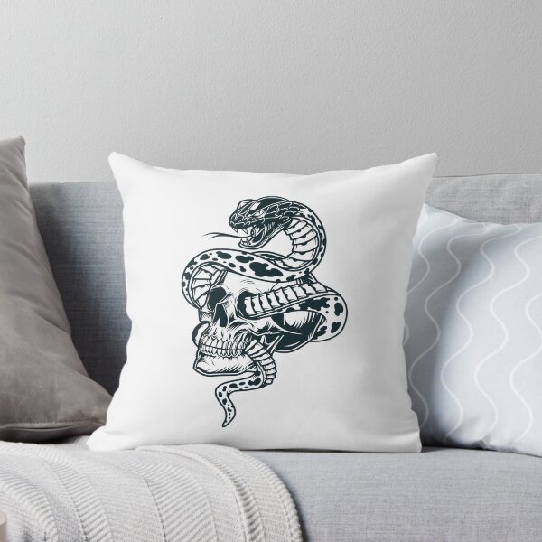 Item preview, Snake entwined with skull designed and sold by moriahvanta.