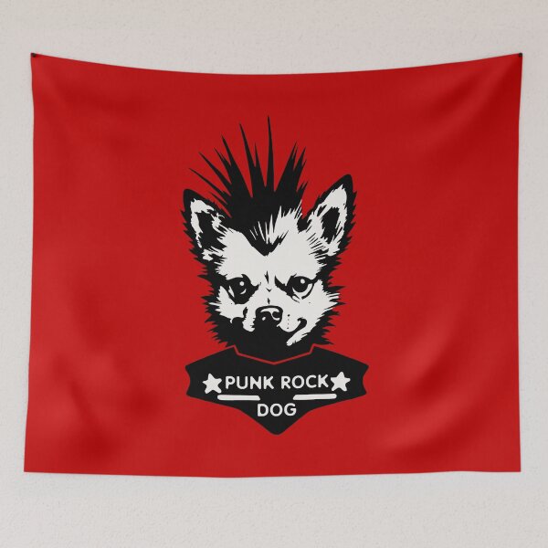 Item preview, PUNK DOG (5) (PUNK ROCK DOG) (Black & White) designed and sold by atzek.