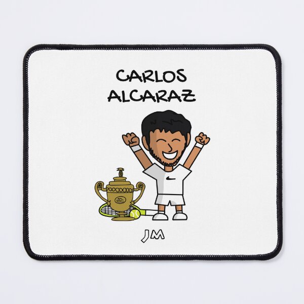 Item preview, Carlos Carlitos Alcaraz Champion Wimbledon London Tennis Spain White designed and sold by jesumedina.