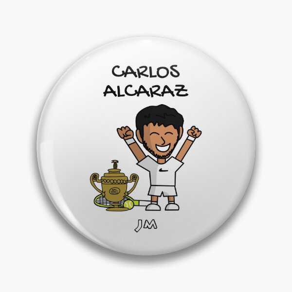 Item preview, Carlos Carlitos Alcaraz Champion Wimbledon London Tennis Spain White designed and sold by jesumedina.