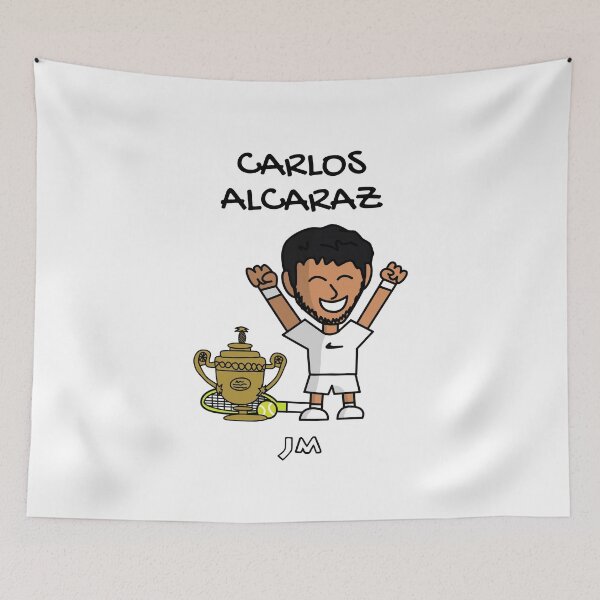 Item preview, Carlos Carlitos Alcaraz Campeón Wimbledon Londres Tenis España Blanco designed and sold by jesumedina.