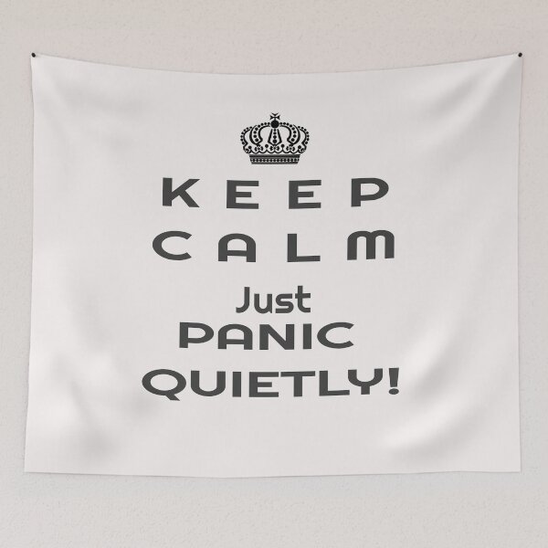 Item preview, Keep Calm Just Panic Quietly! Funny T-shirt designed and sold by PeteRascal.