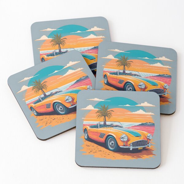 Artikelvorschau, Retro Sunset Drive: Oldtimer in zeitloser Pracht entworfen und verkauft von Ceemko's Vintage Corner.