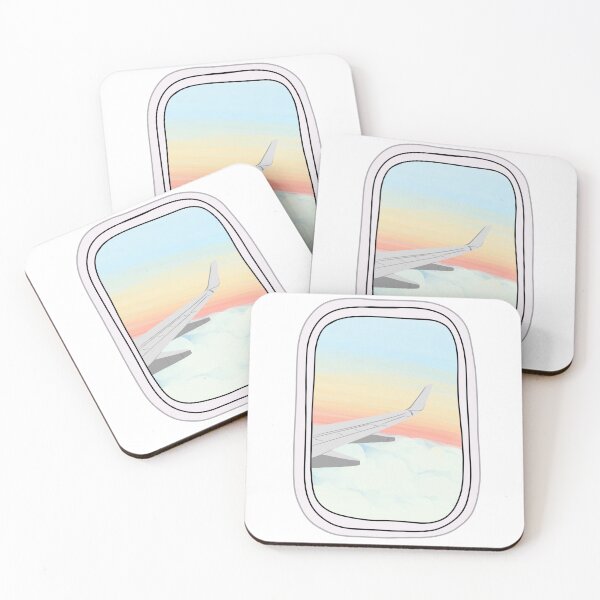 Item preview, airplane view sticker designed and sold by adelewineloverr.