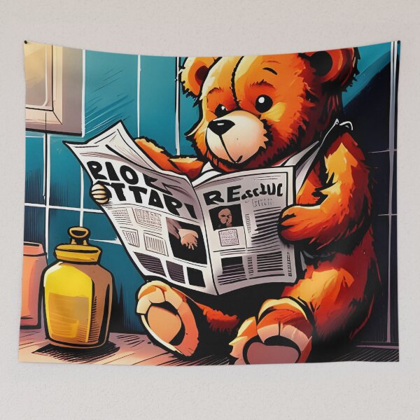Item preview, Teddy Taking a break  designed and sold by Colin Bentham.