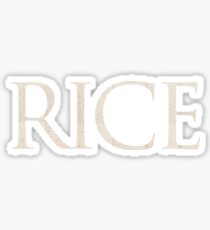 Rice University (Written w/ Rice) Sticker