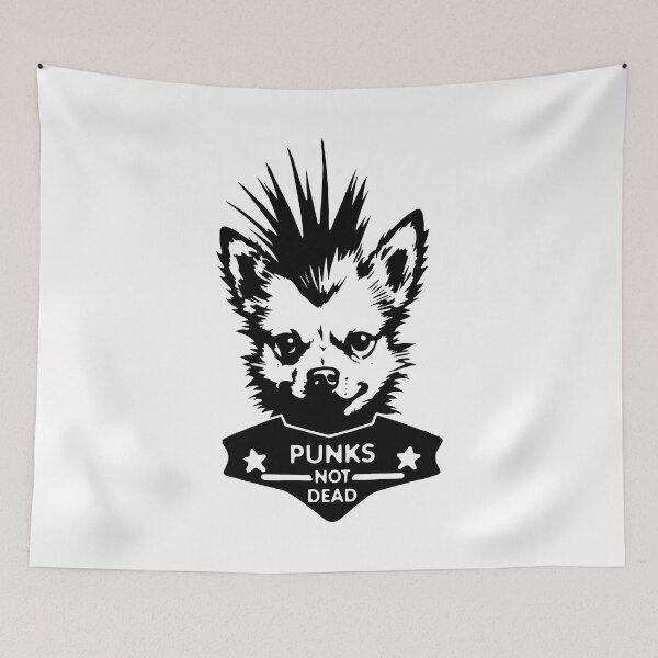 Item preview, PUNK DOG (5) (PUNKS NOT DEAD) (Black) designed and sold by atzek.