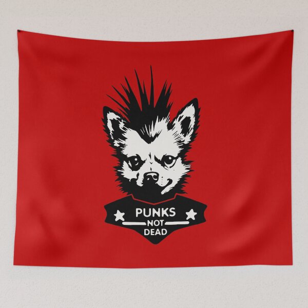 Item preview, PUNK DOG (5) (PUNKS NOT DEAD) (Black & White) designed and sold by atzek.