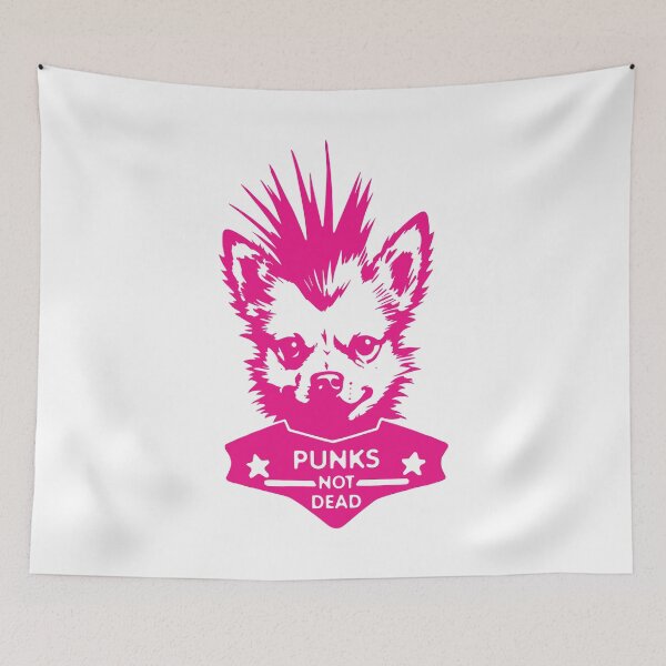 Item preview, PUNK DOG (5) (PUNKS NOT DEAD) (Pink) designed and sold by atzek.