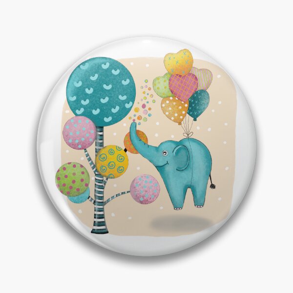 Item preview, Whimsical Elephant Elephant Balloons designed and sold by SaSzArt.