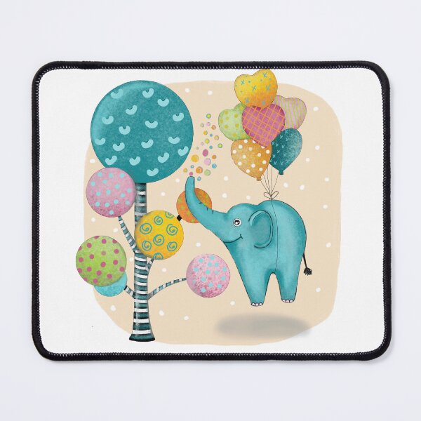 Item preview, Whimsical Elephant Elephant Balloons designed and sold by SaSzArt.