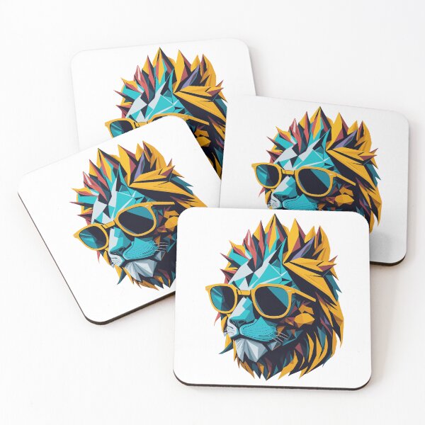 Item preview, Cool Lion Head with Sunglasses designed and sold by ancient-times.