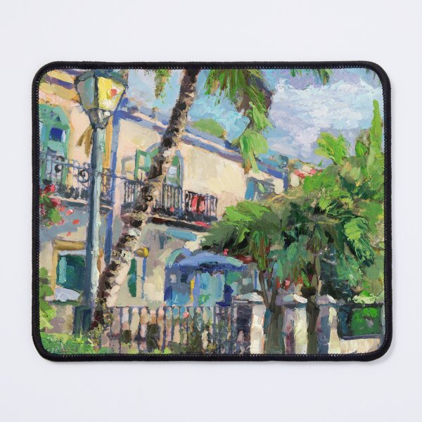 Item preview, Beach Walk with Palm Trees Original Oil Painting designed and sold by Anne Marie Propst.