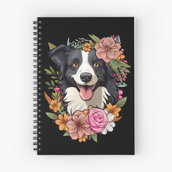 Item preview, Cute Floral Border Collie designed and sold by Ripper19.