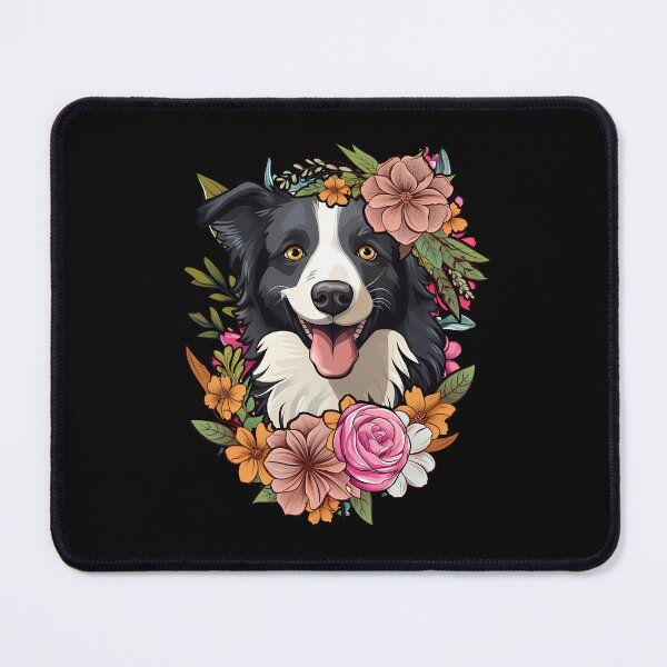 Item preview, Cute Floral Border Collie designed and sold by Ripper19.