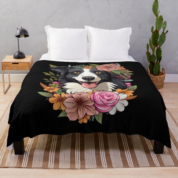 Item preview, Cute Floral Border Collie designed and sold by Ripper19.