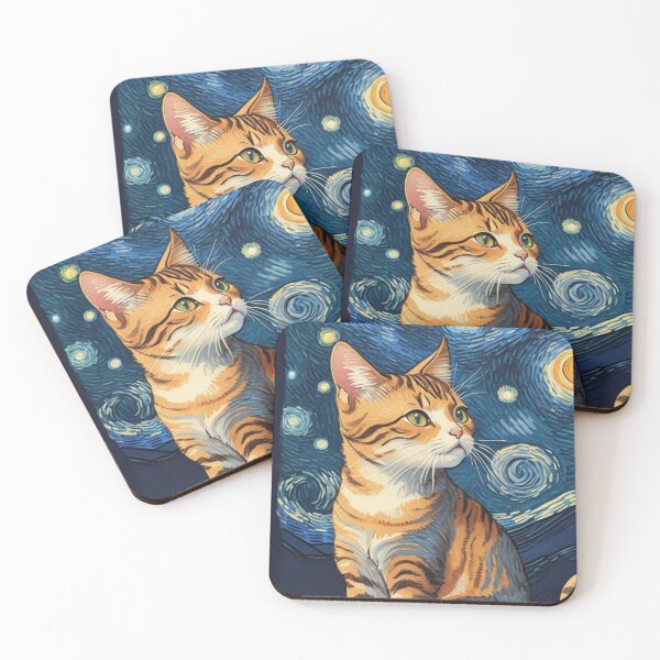 Artikelvorschau, Van-Gogh-Stil-Katze entworfen und verkauft von Vangoholic.