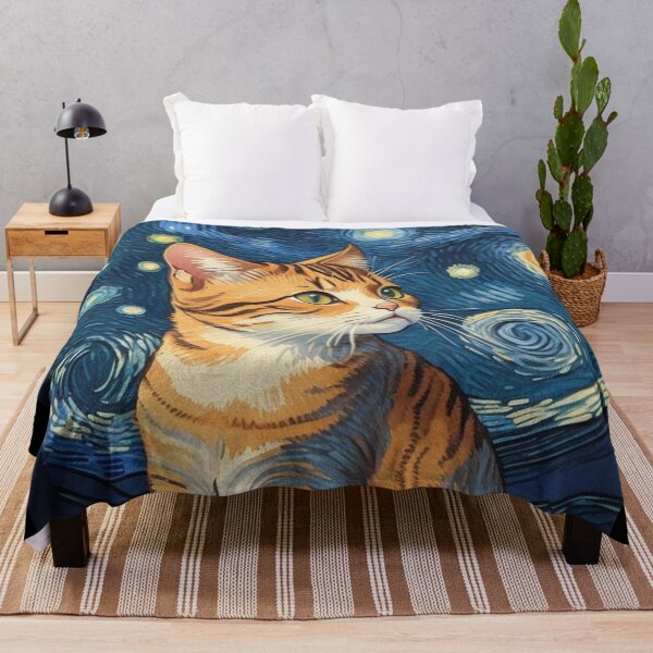 Artikelvorschau, Van-Gogh-Stil-Katze entworfen und verkauft von Vangoholic.