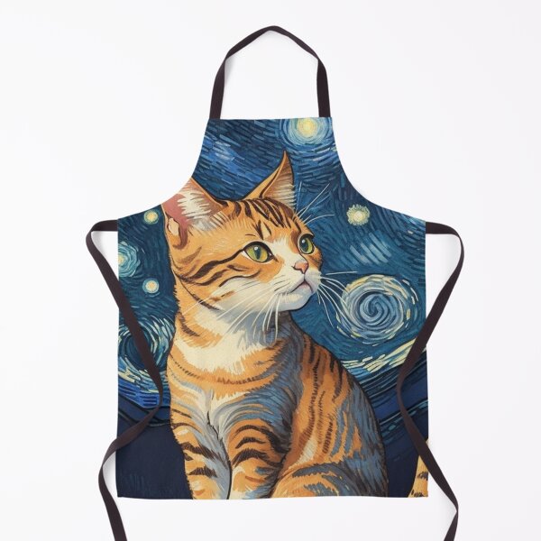 Artikelvorschau, Van-Gogh-Stil-Katze entworfen und verkauft von Vangoholic.
