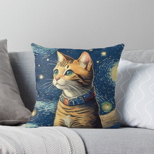Artikelvorschau, Van-Gogh-Stil-Katze entworfen und verkauft von Vangoholic.