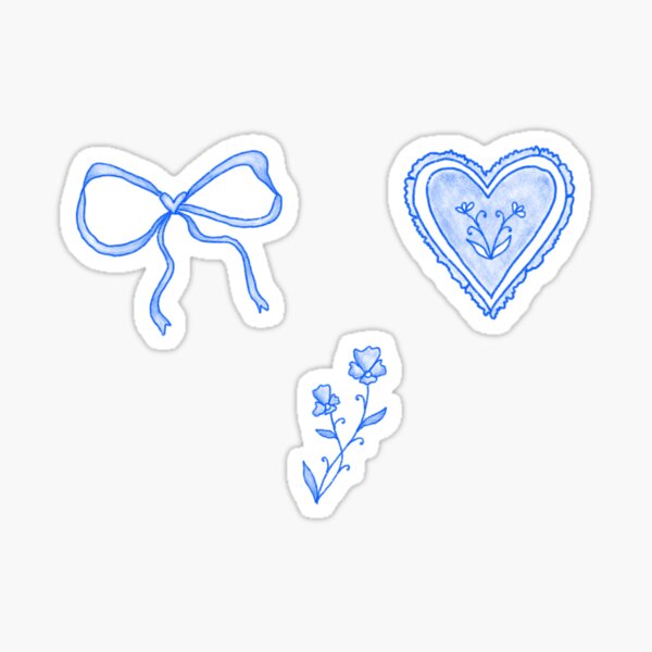 coquette sticker pack heart shaped cute animals sanrio hello kitty | Sticker