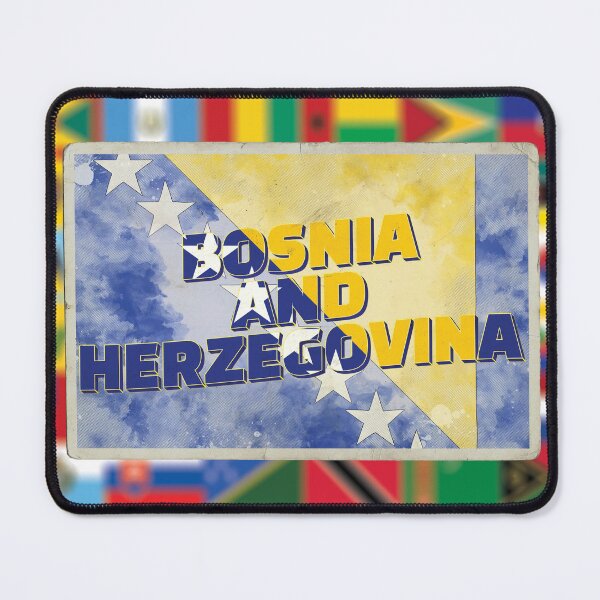 Item preview, Bosnia and Herzegovina Vintage style retro souvenir designed and sold by DeveloperProp0.