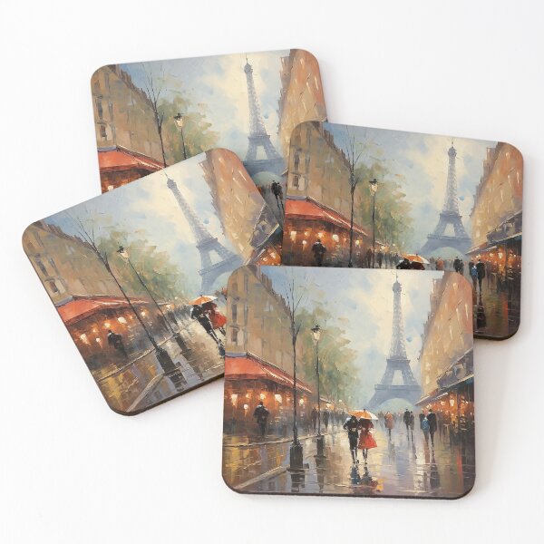 Item preview, Painting Rainy Paris Street Life  designed and sold by Laulauy.