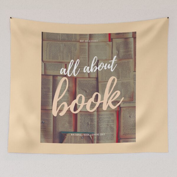 Item preview,  9ht of August, all about Book, national Book lovers day designed and sold by Lyoubi.