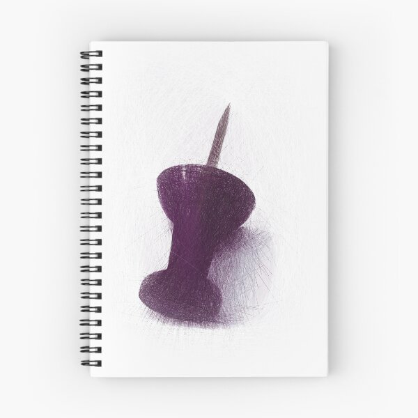 Item preview, A lone purple map pin. Image created using geometric shapes designed and sold by EdgyEdgeArt.
