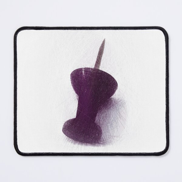 Item preview, A lone purple map pin. Image created using geometric shapes designed and sold by EdgyEdgeArt.