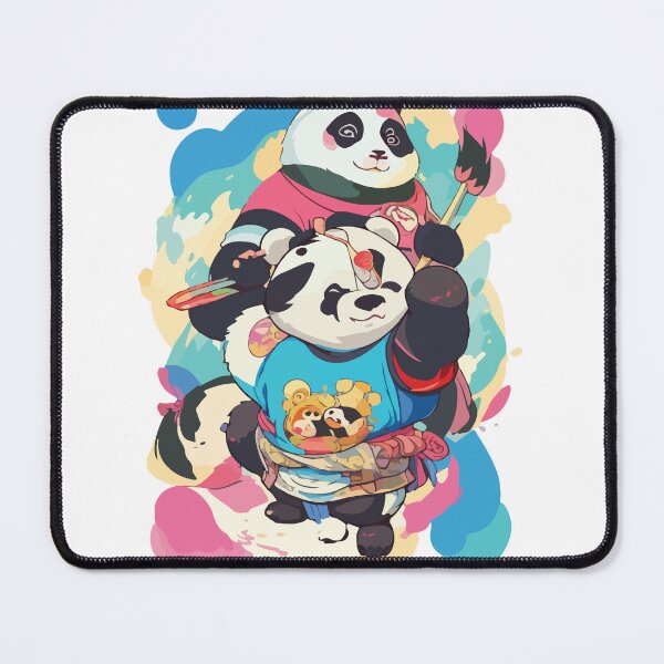 Item preview, Panda Artistry: Brushstrokes of Friendship designed and sold by StickerAlchemy.