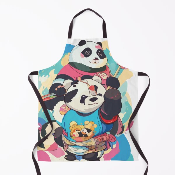 Item preview, Panda Artistry: Brushstrokes of Friendship designed and sold by StickerAlchemy.