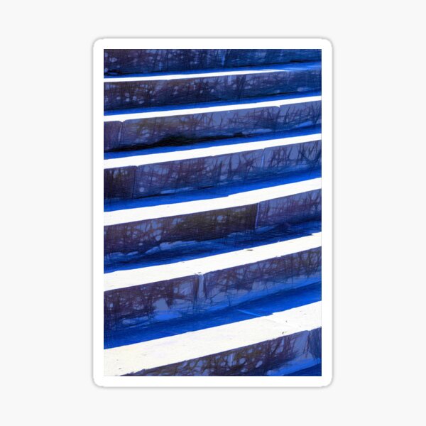 Item preview, Stone park steps in bright sunslight. Image created using geometric shapes designed and sold by EdgyEdgeArt.
