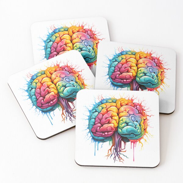 Item preview, Colorfull anatomical brain  designed and sold by grebie.