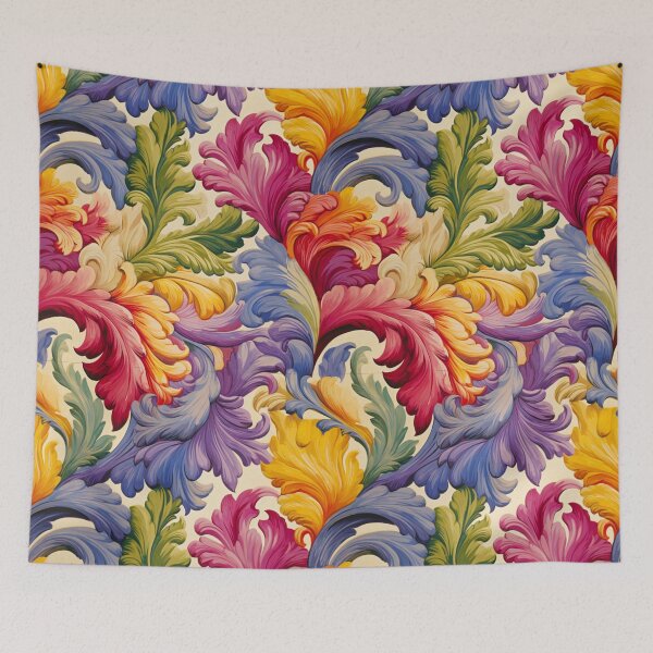 Item preview, Colorful Feathery Swirl Print Background designed and sold by PaperieJennifer.