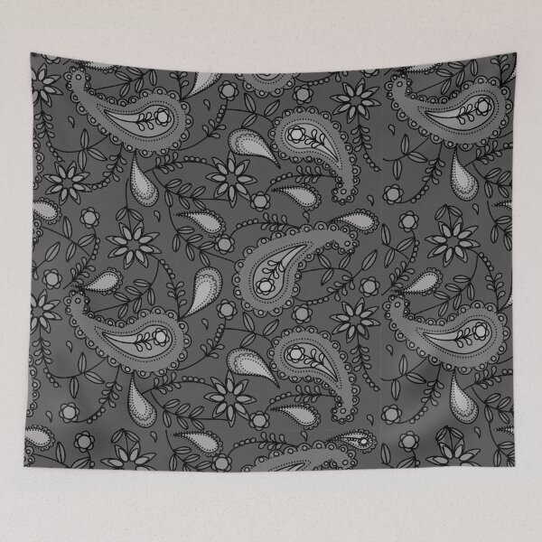 Item preview, Grey on grey paisley designed and sold by zed1967.